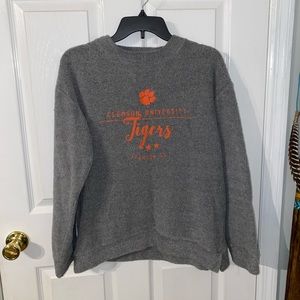 Terry cloth Clemson tigers pullover
